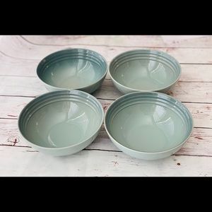 Le Creuset Sea Salt Soup Cereal Bowls Set of 4